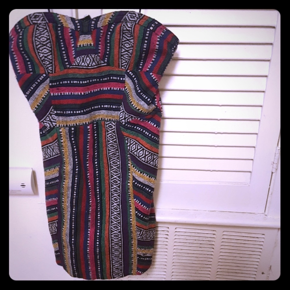 Staring at Stars strapless baha print dress